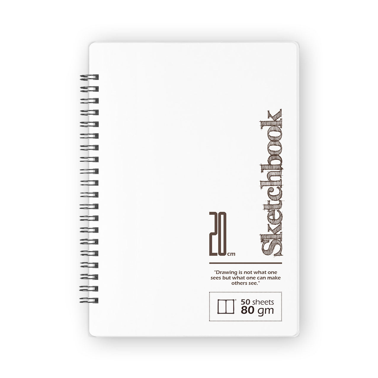 Journals.eg Sketchbook | 20 X 14 cm - (Plain) - White Paper