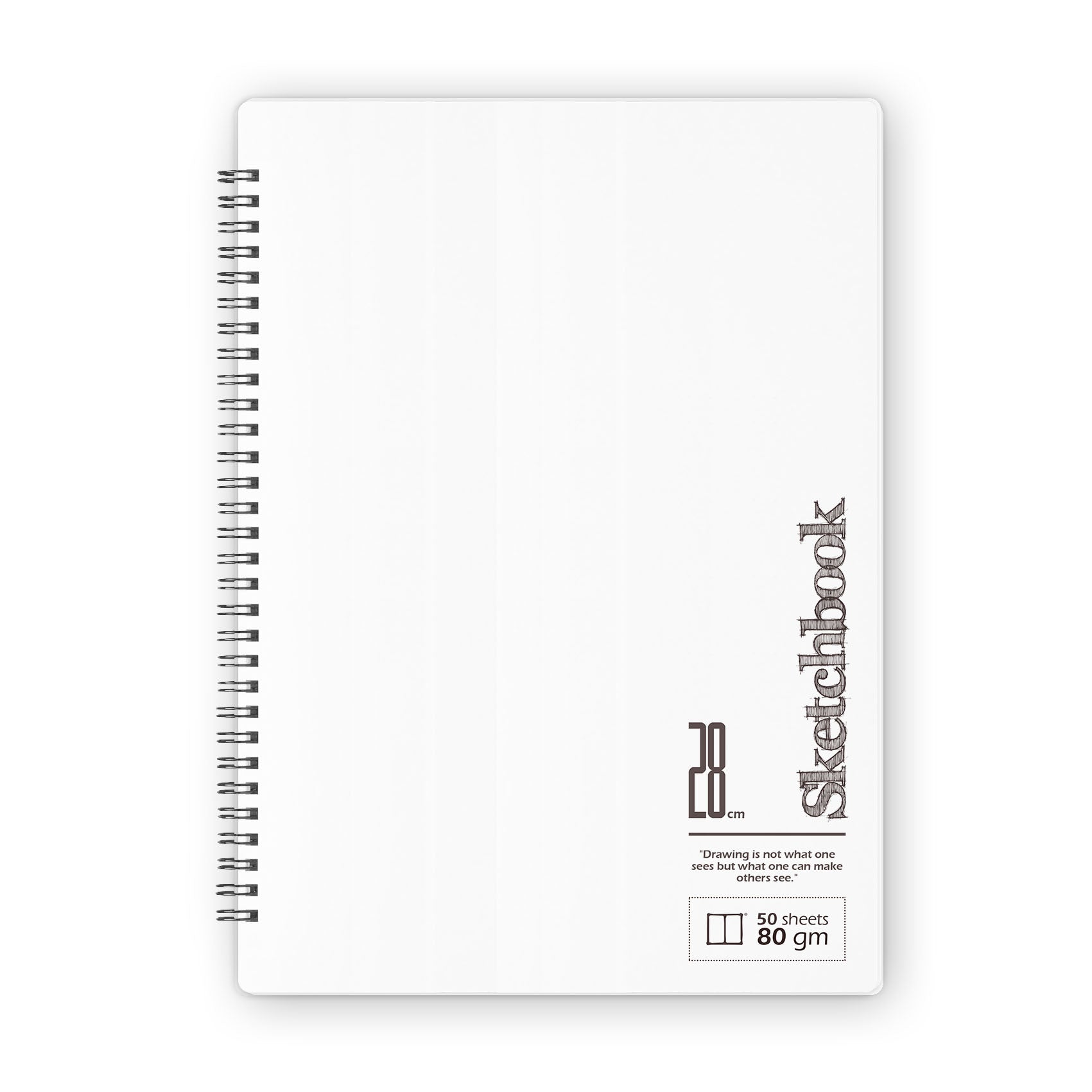 Journals.eg Sketchbook | 28 X 20 cm - (Plain) - White Paper