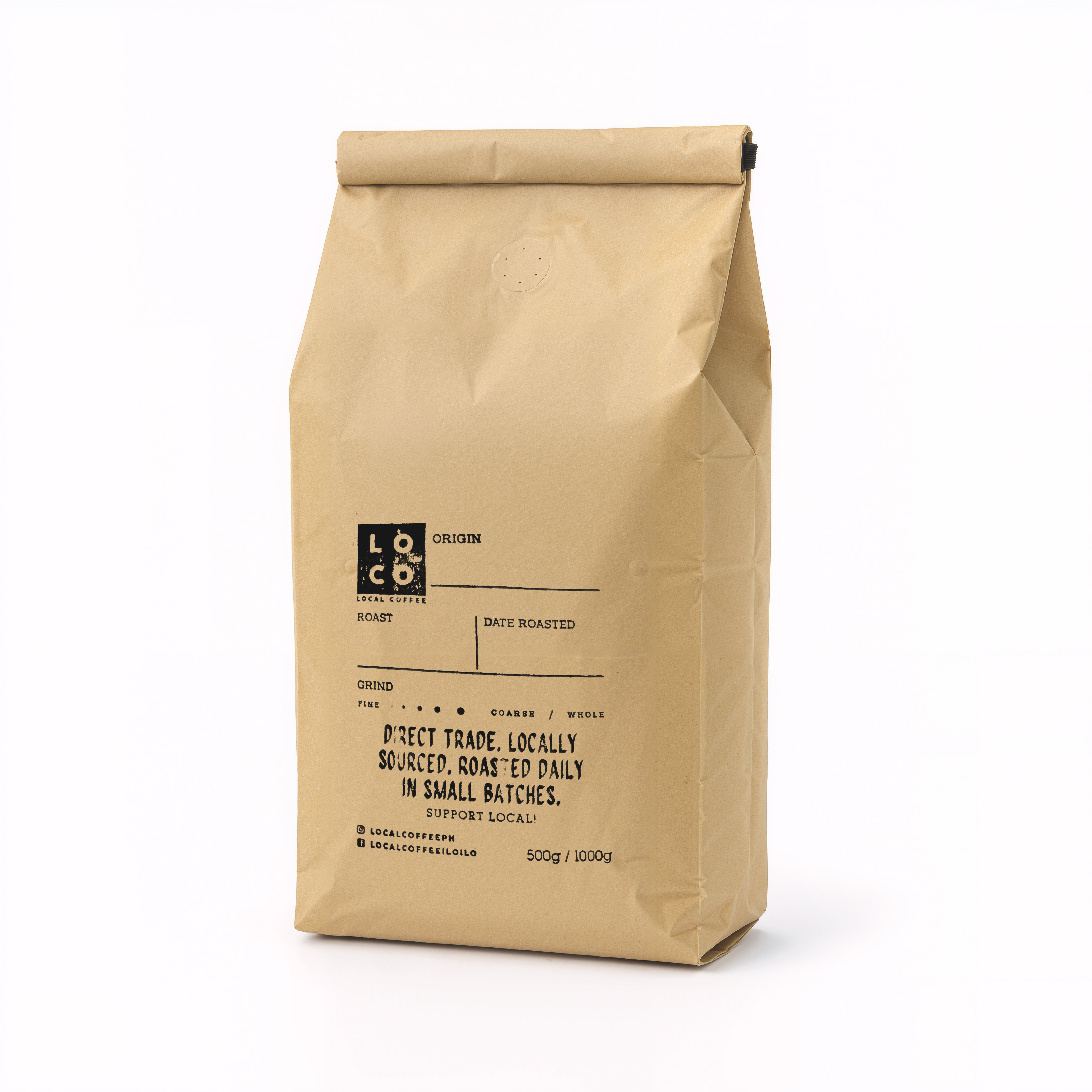 LoCo Local Coffee LoCo Local Coffee – Iloilo Native Roasted Coffee Beans | 100% Philippine Robusta | 1kg