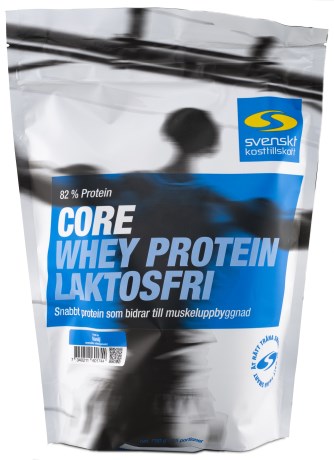 Svenskt Kosttillskott Core Whey Protein Laktosfri, Vanilj, 750 g