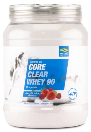 Svenskt Kosttillskott Core Clear Whey 90, Jordgubb/Hallon, 400 g