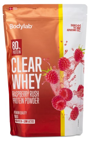 Bodylab Clear Whey, Raspberry Rush, 500 g