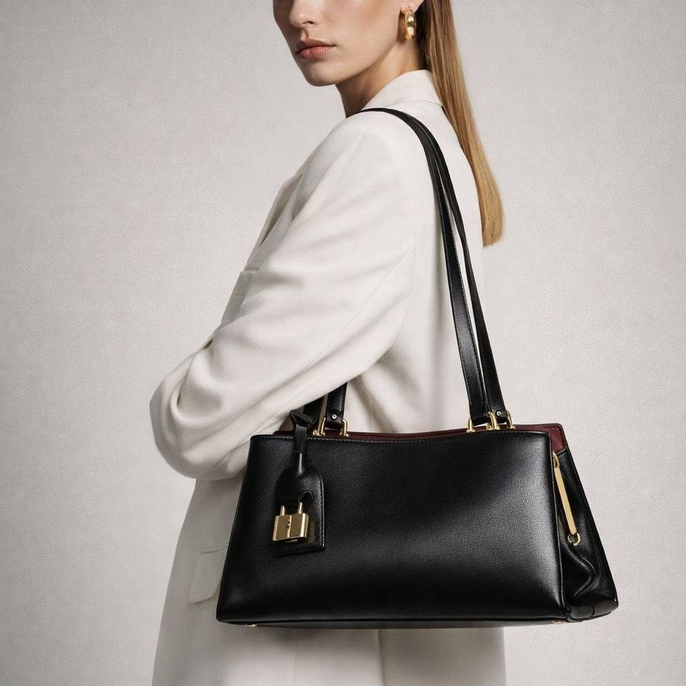 Factory Wholesale Retro Pocket Handbag 2026 New Multi-pocket Lock Shoulder Bag Female Joker Commuting Bag
