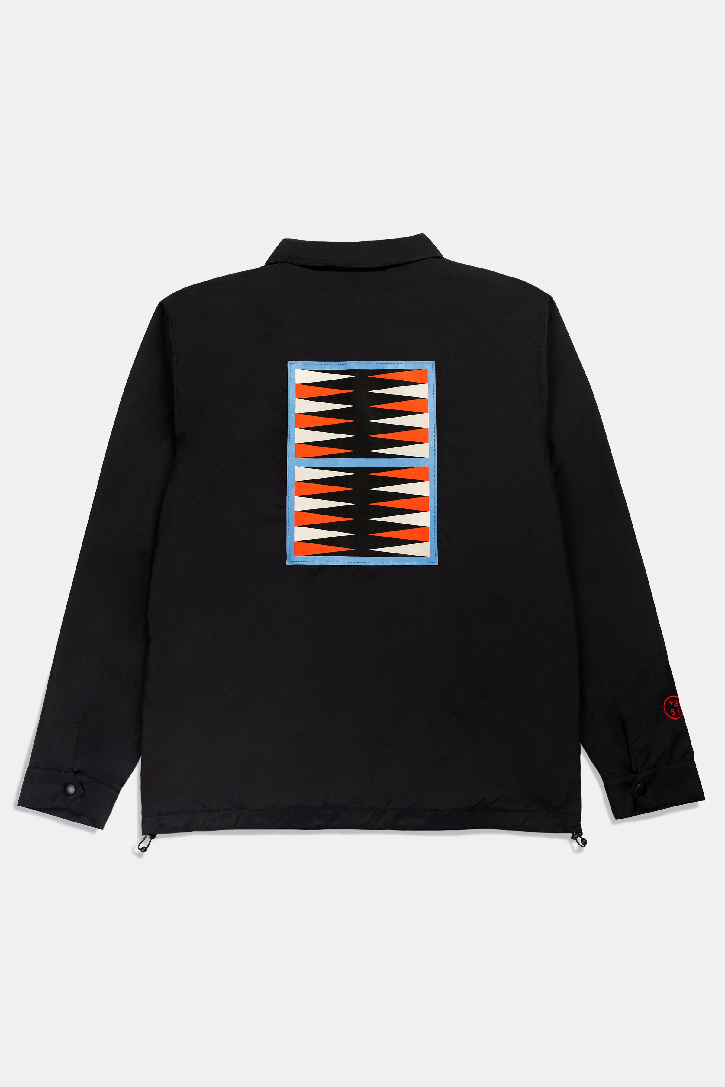 +351 Clothing JACKET GRAPHIC BACKGAMMON BLACK