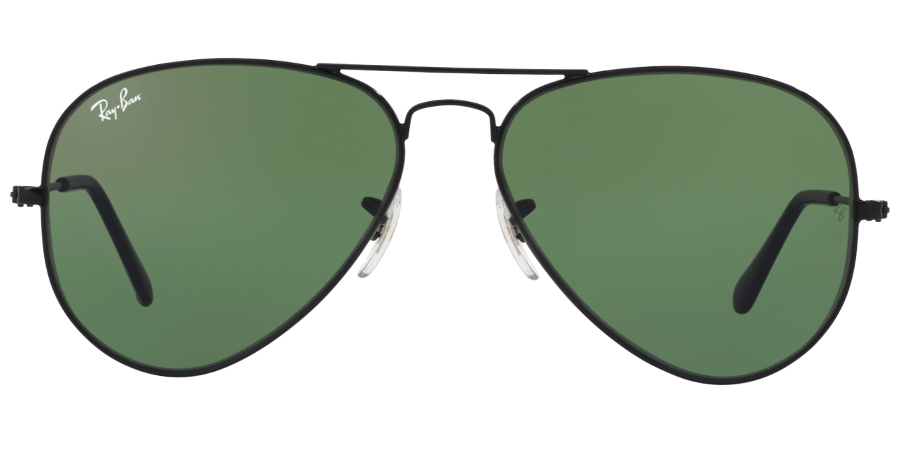 Spetex Eyewear LLP Ray-Ban ORB3025I L2823 58 Green Aviator Sunglasses