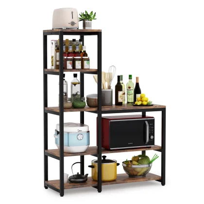 MecaWorks – EGYPT 5-Tier Kitchen Bakers Rack with Storage Shelf