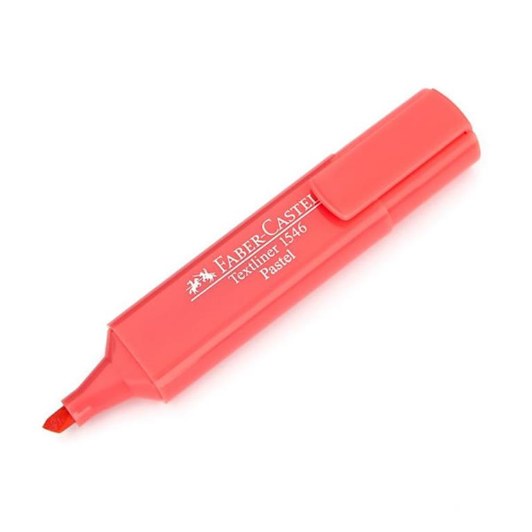 Faber-Castell Textliner Red Transparent قلم فسفورى فابركاسي
