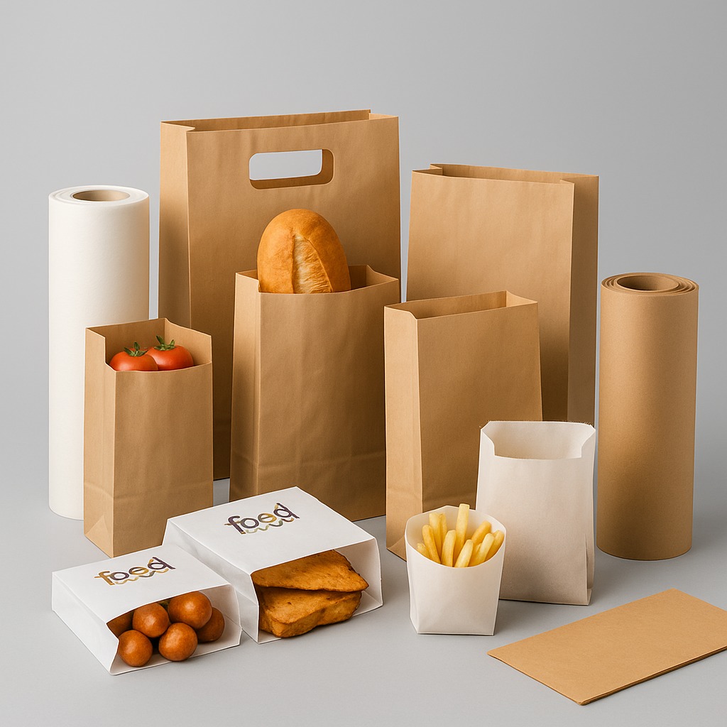 Royal Paper Egypt Kraft paper bags (brown and white)
