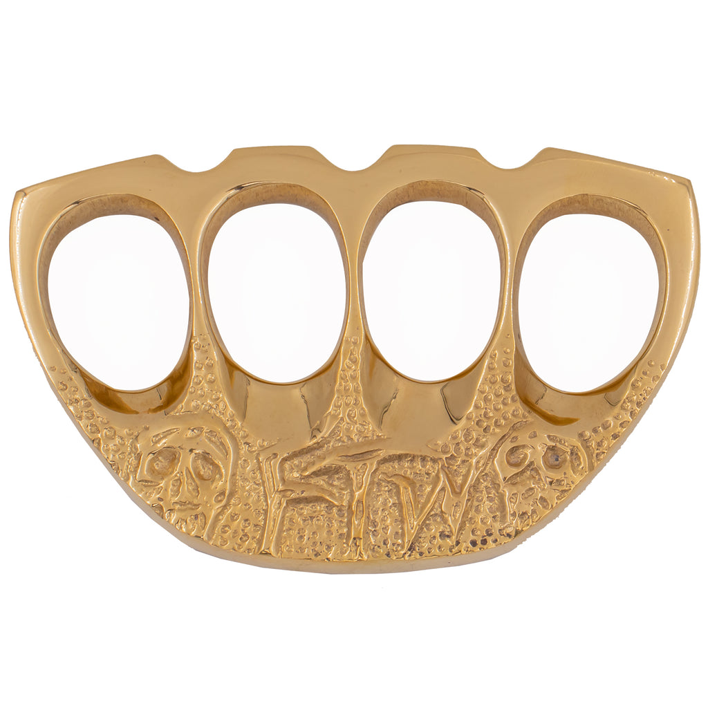 Panther Trading Company Inc. Real Ammo-Grade Brass Knuckles (FTW Skull 2)