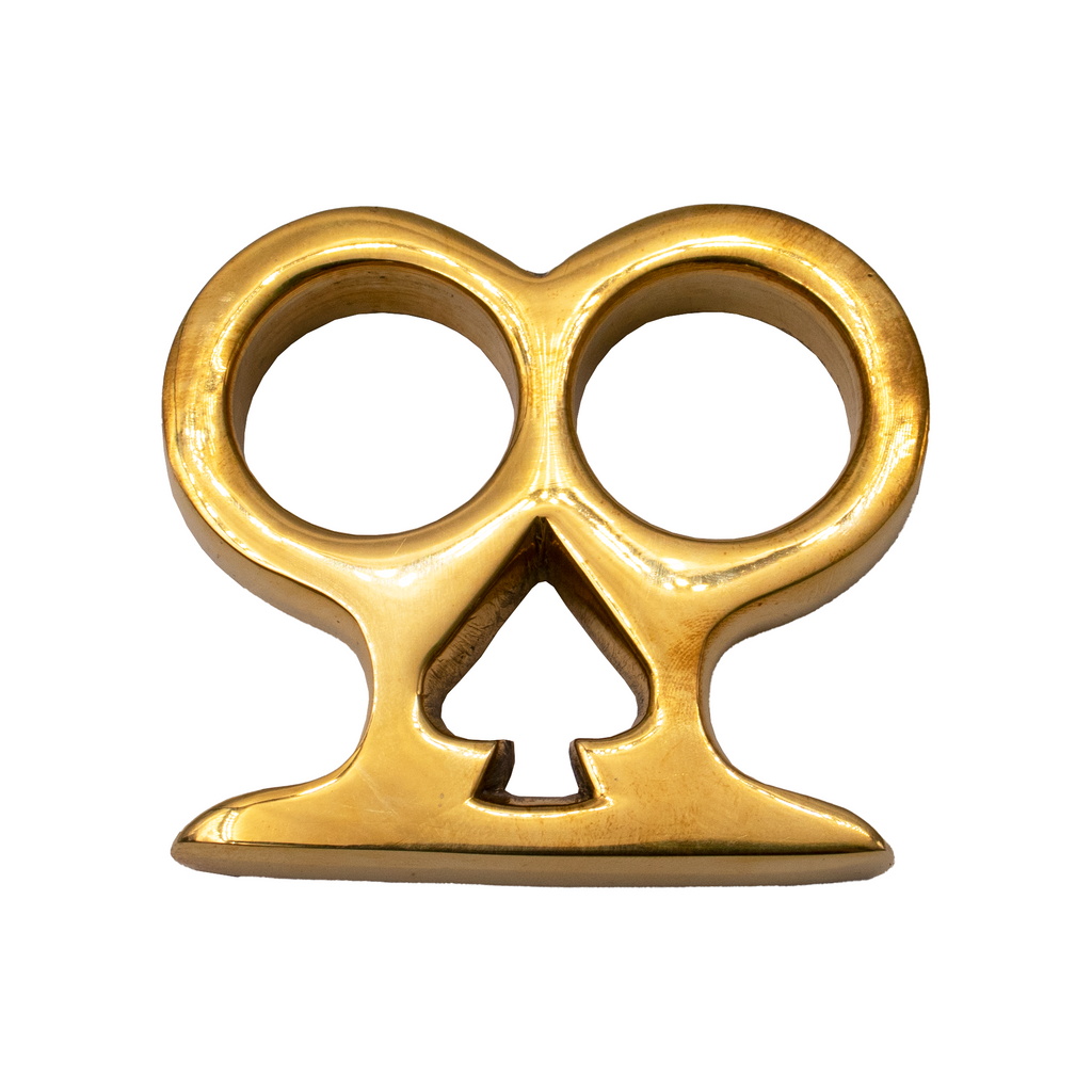 Panther Trading Company Inc. Ace of Spades Two Finger Brass Knuckle Duster