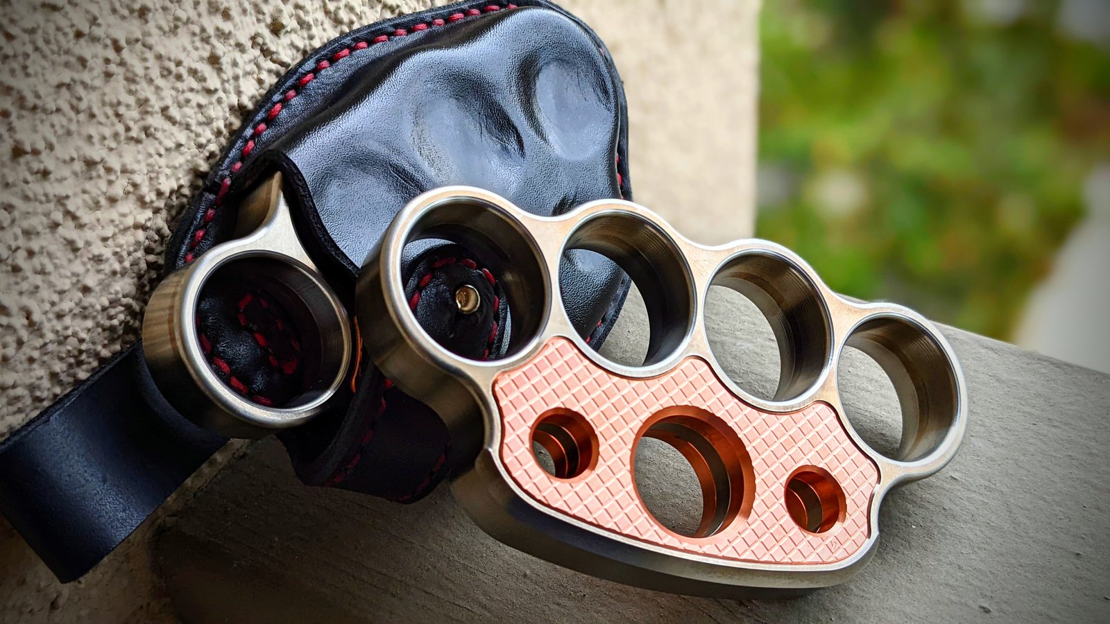 Vital EDC Titanium and Copper Full Size Paperweight W/ Holster Limited Edition Run