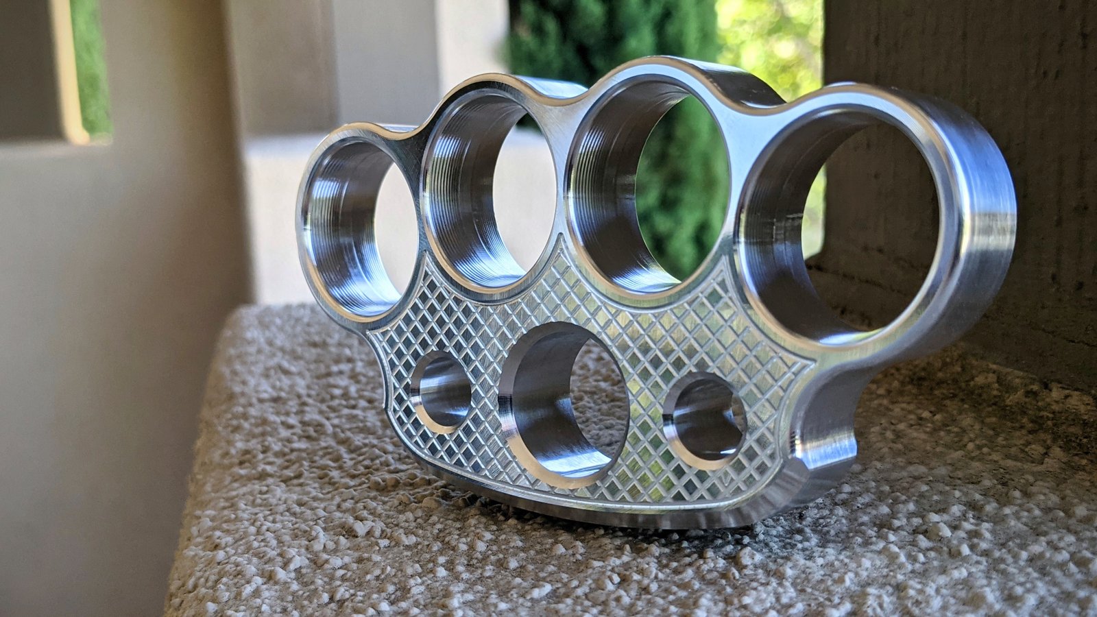 Vital EDC Checkered 6061-t6 Full Size Paperweight 3/4 Inch Thick
