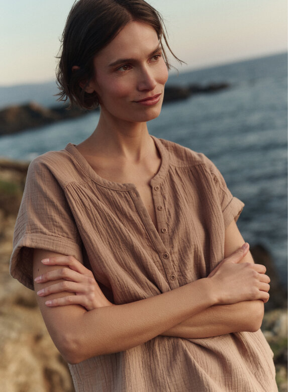 PACT Organic Coastal Double Gauze Relaxed Shirt