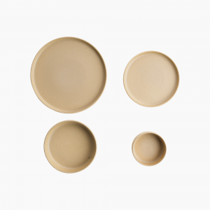 Tulipe Porcelain ( Matt Coffee Code 121 Elipse Dinnerware Set, 24 Pieces )