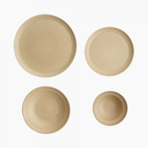 Tulipe Porcelain ( Matt Coffee Code 121 Wings Dinnerware Set, 24 Pieces )