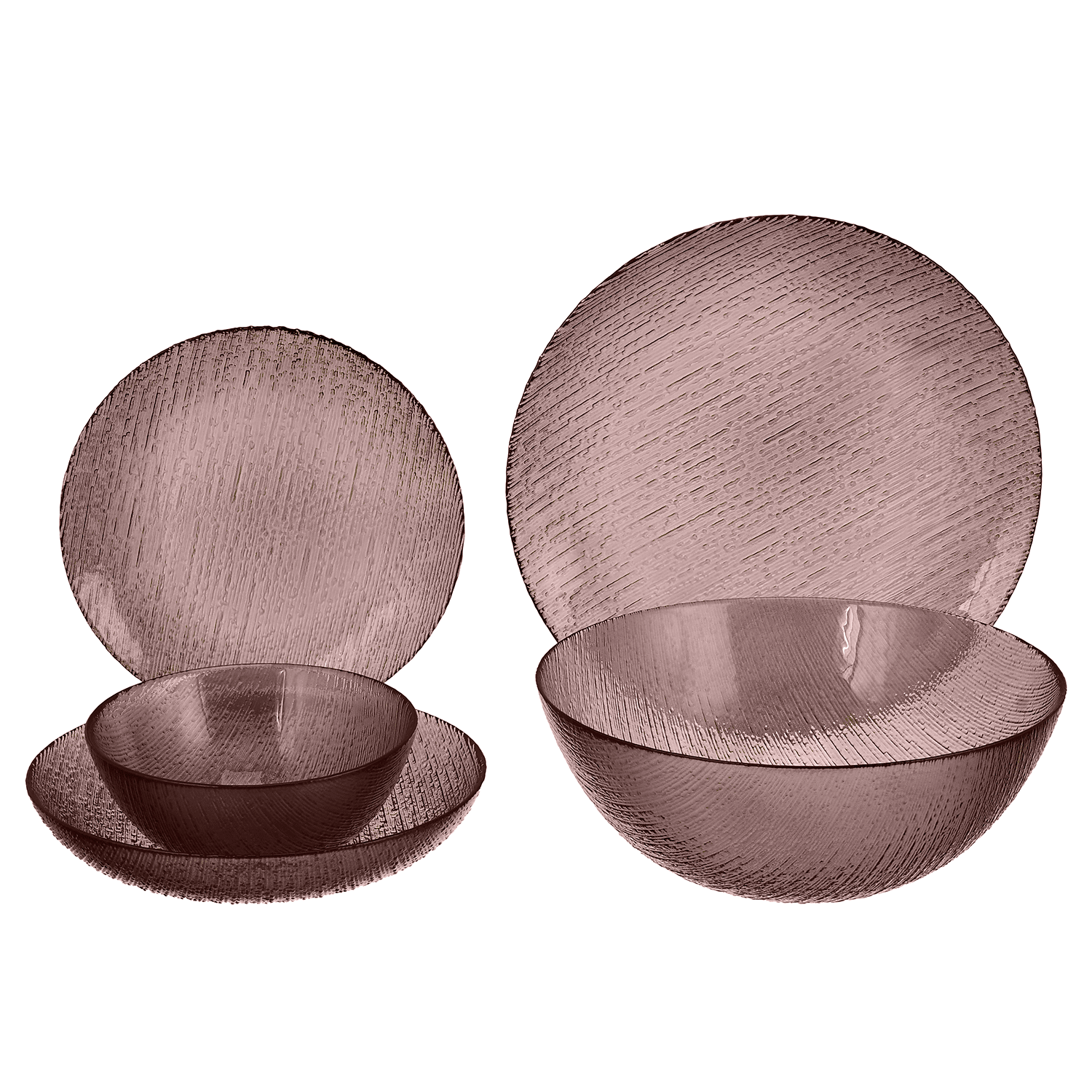 Sheffield Egypt Ardacam - Daily Use Dinner Set 25 Pieces - Light Brown - Glass
