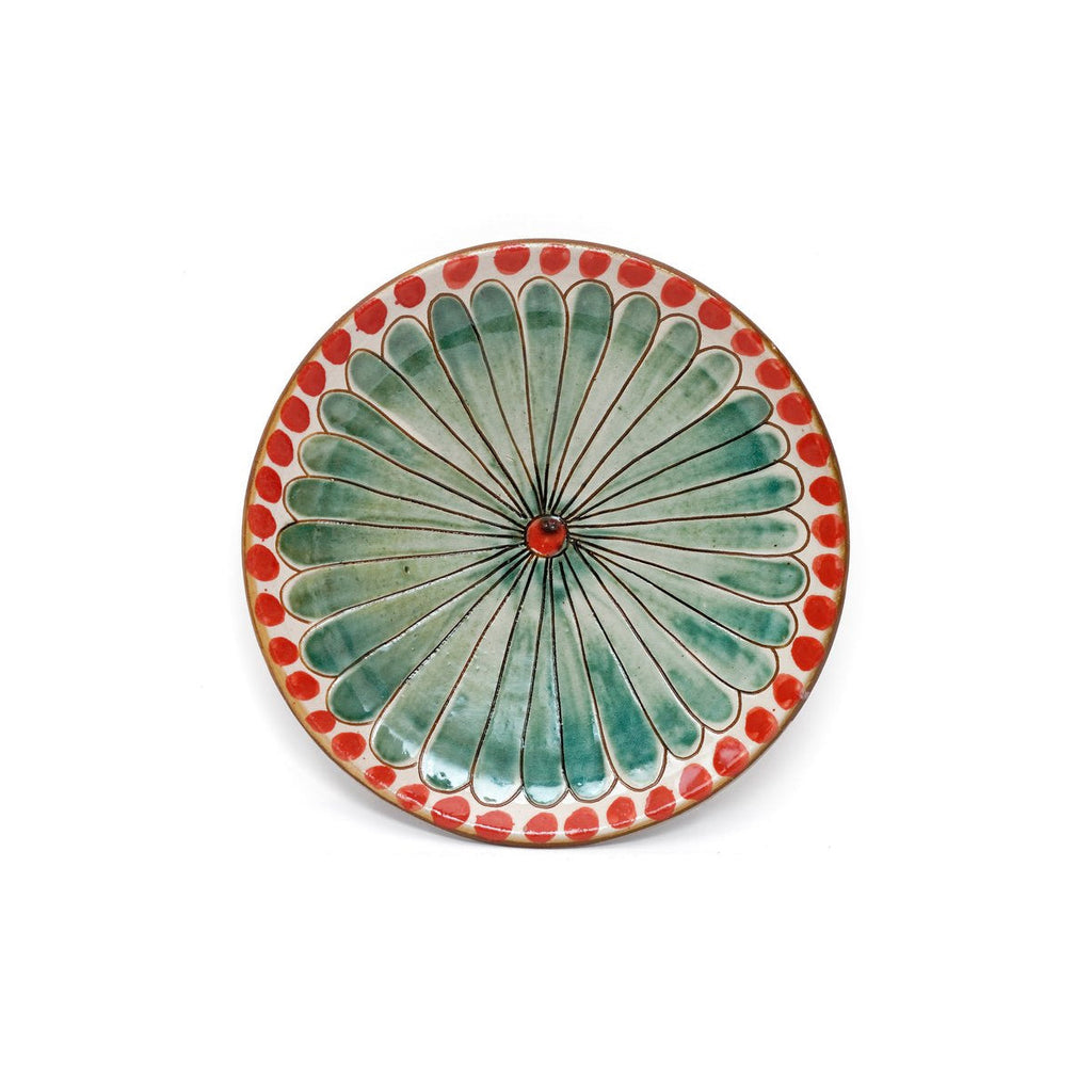 Malaika Linens DOTTY DAISY DESSERT PLATE