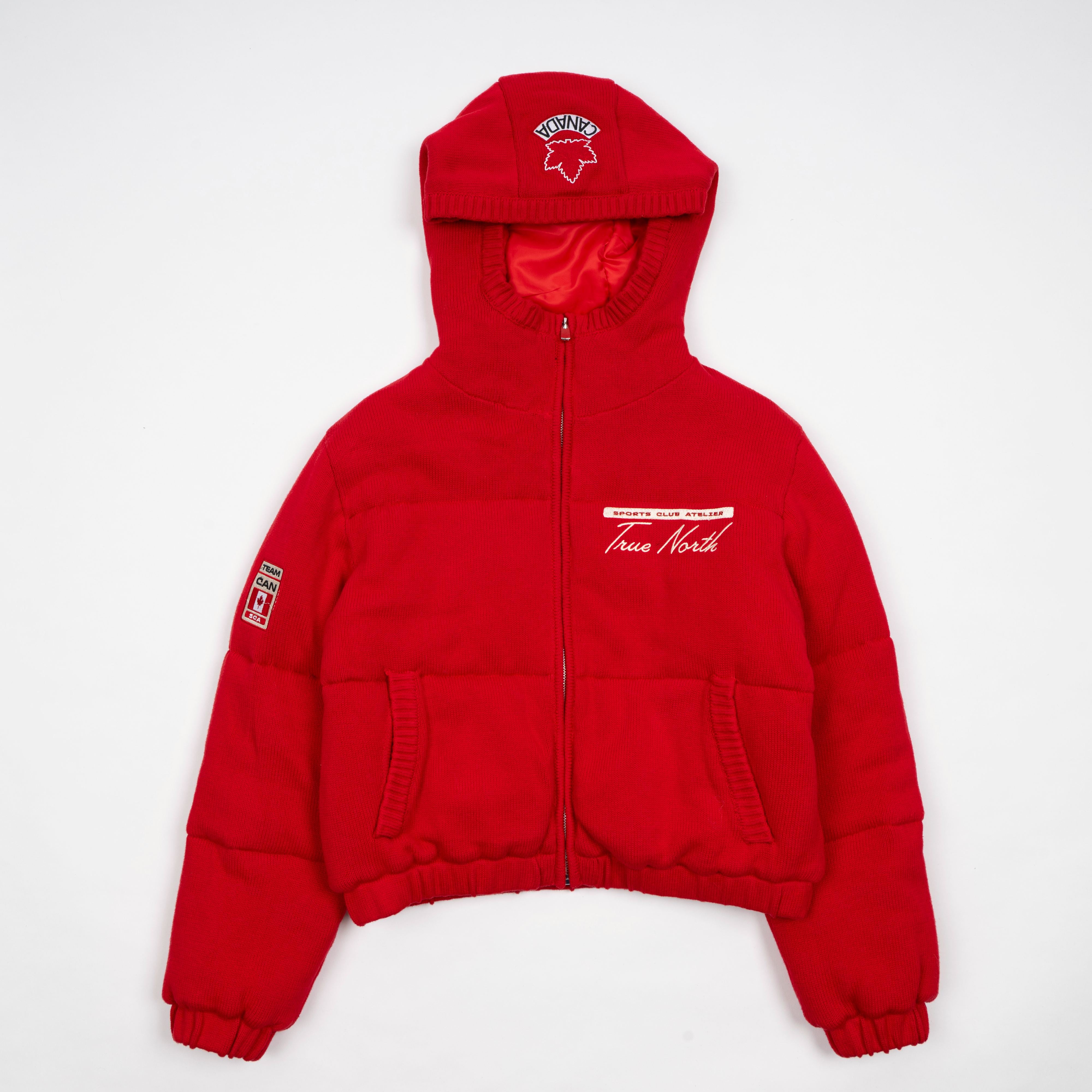 Sports Club Atelier Après Knit Puffer | Red