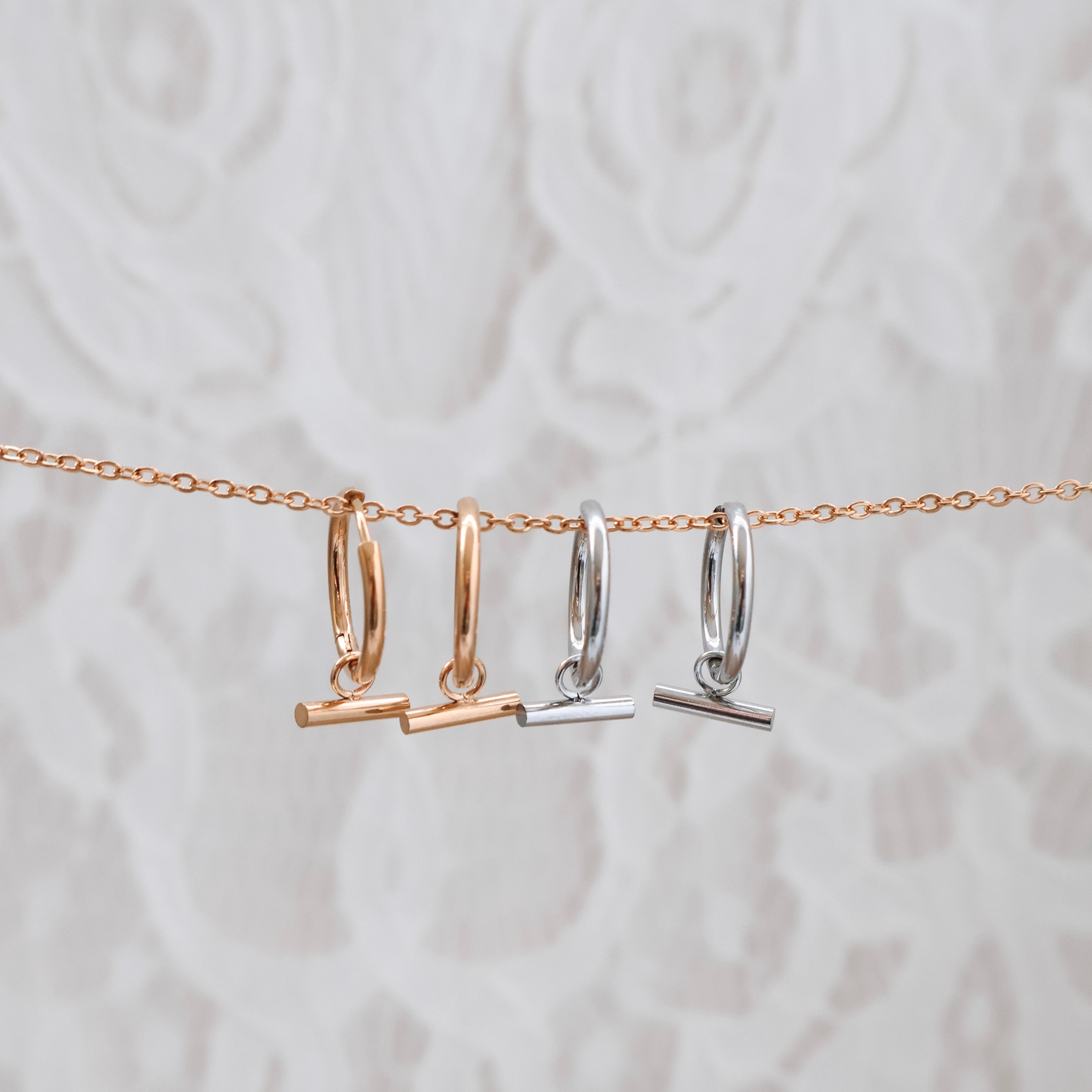 Katyb Jewellery Design Bar Hoop Earrings