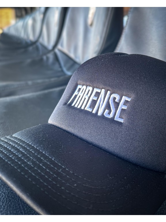 Sporting Clube Farense Black "FARENSE" Curved Bill Trucker Hat.