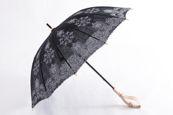 Fukui Yougasa Embroidered Fabric and Lace Sun Parasols