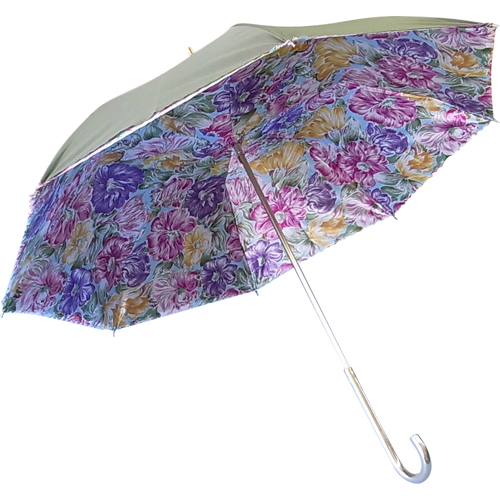 Rag Time Co., Ltd. Double-layered umbrella with different fabrics on the front and back