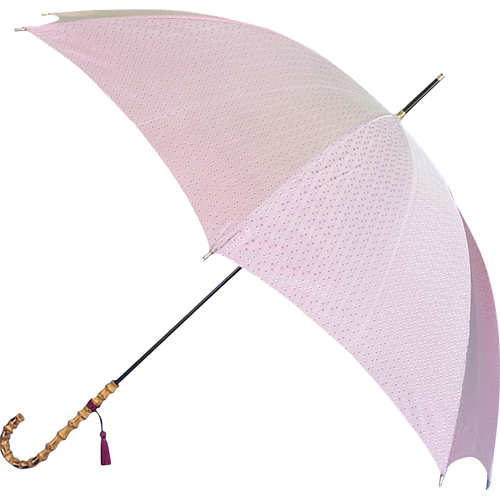 Umbrella using cation jacquard fabric