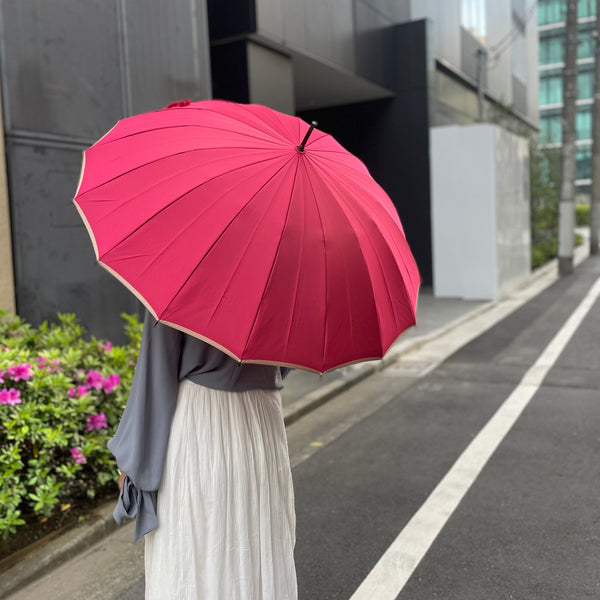 Ichihara Co., Ltd. New color Kokorobae ~ Kokorobae ~ 16-rib long umbrella