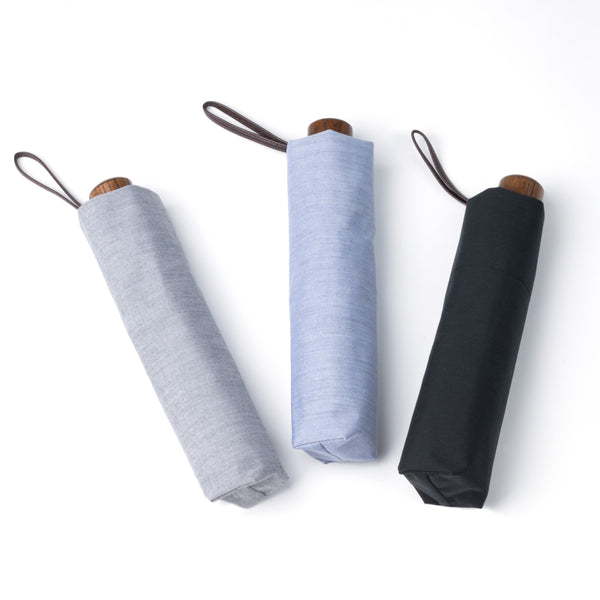 First-class light blocking chambray all-season folding parasol