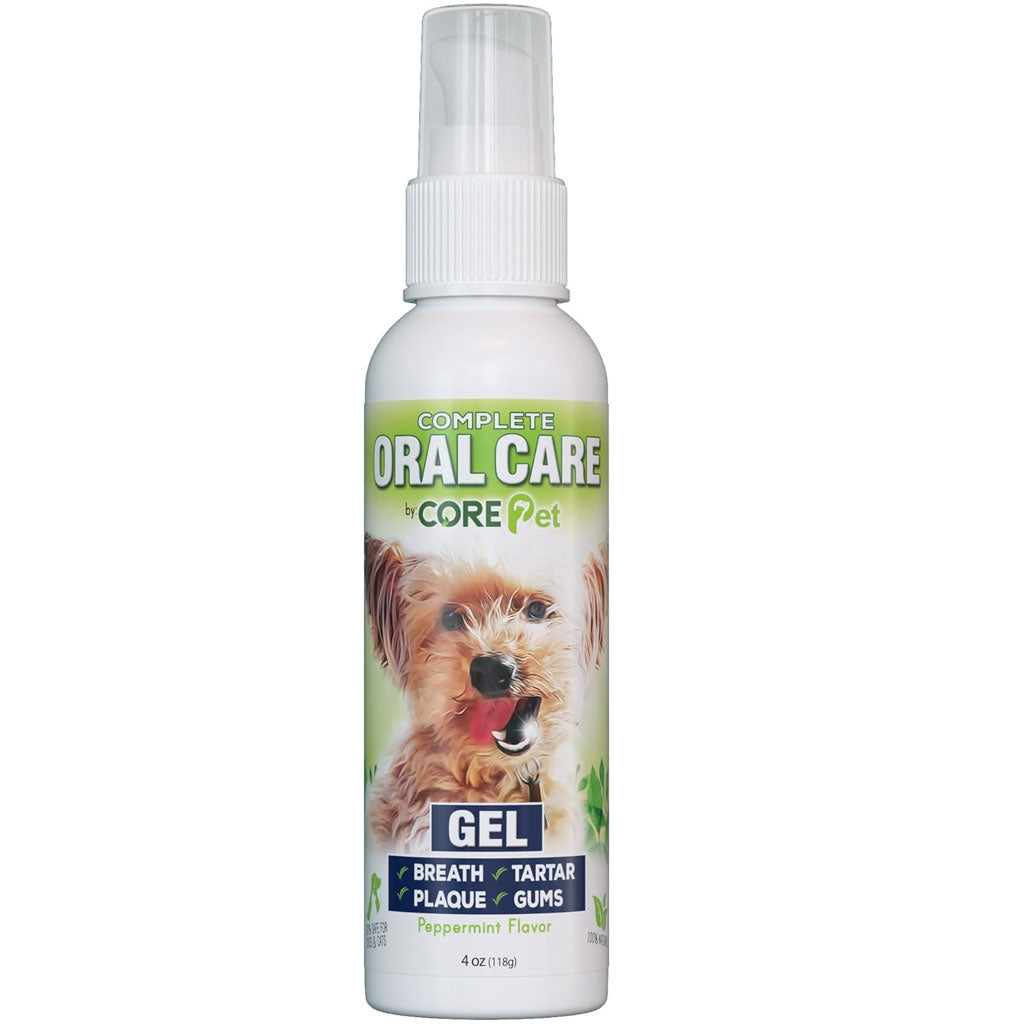 HardyPaw Core Pet Complete Oral Care Gel for Dogs & Cats - Peppermint, 4-oz