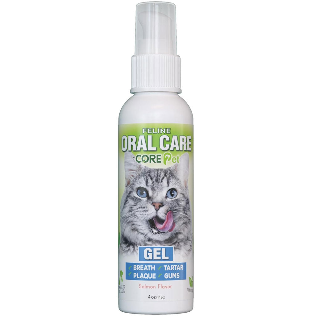 HardyPaw Core Pet Feline Oral Care Gel For Cats Salmon Flavor, 4-oz