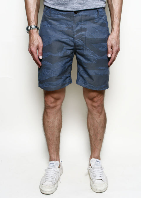 Rogue Territory Fatigue Shorts // Tiger Camo Blue