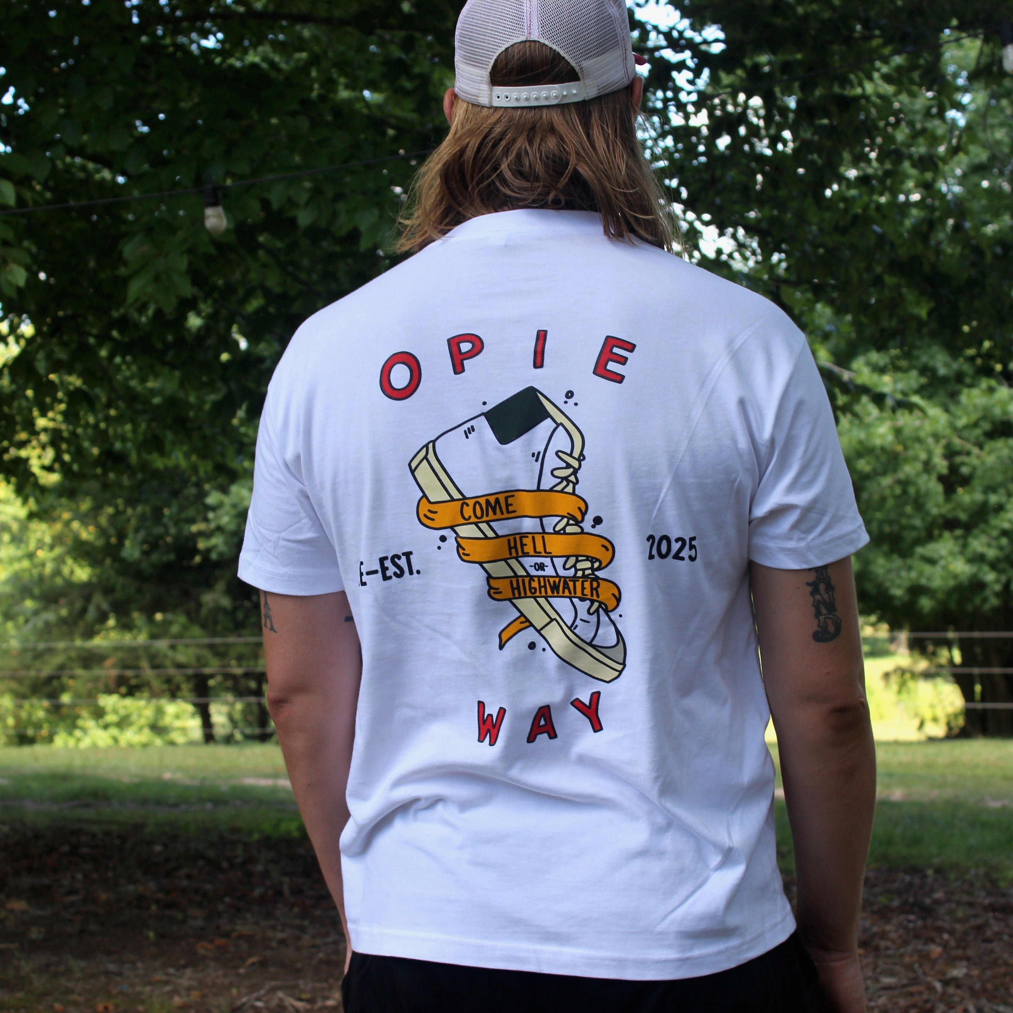Opie Way Footwear Hell or High Water Tee