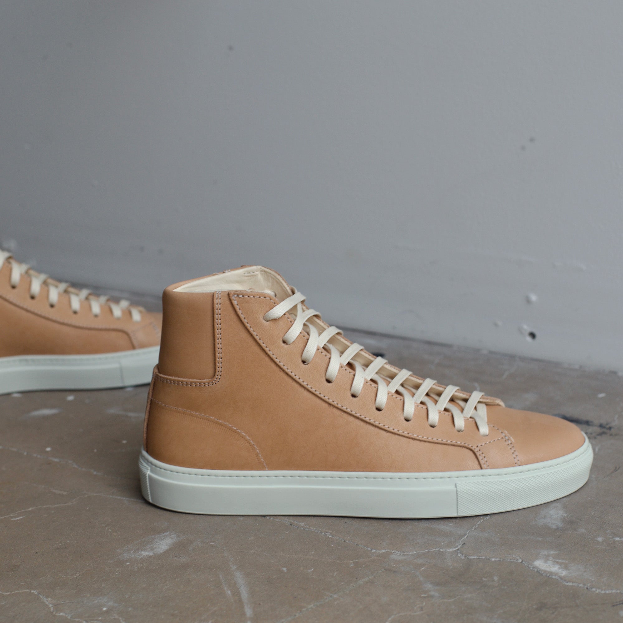 Pre-order Men's James Court Sneaker | Hi | Natural Essex