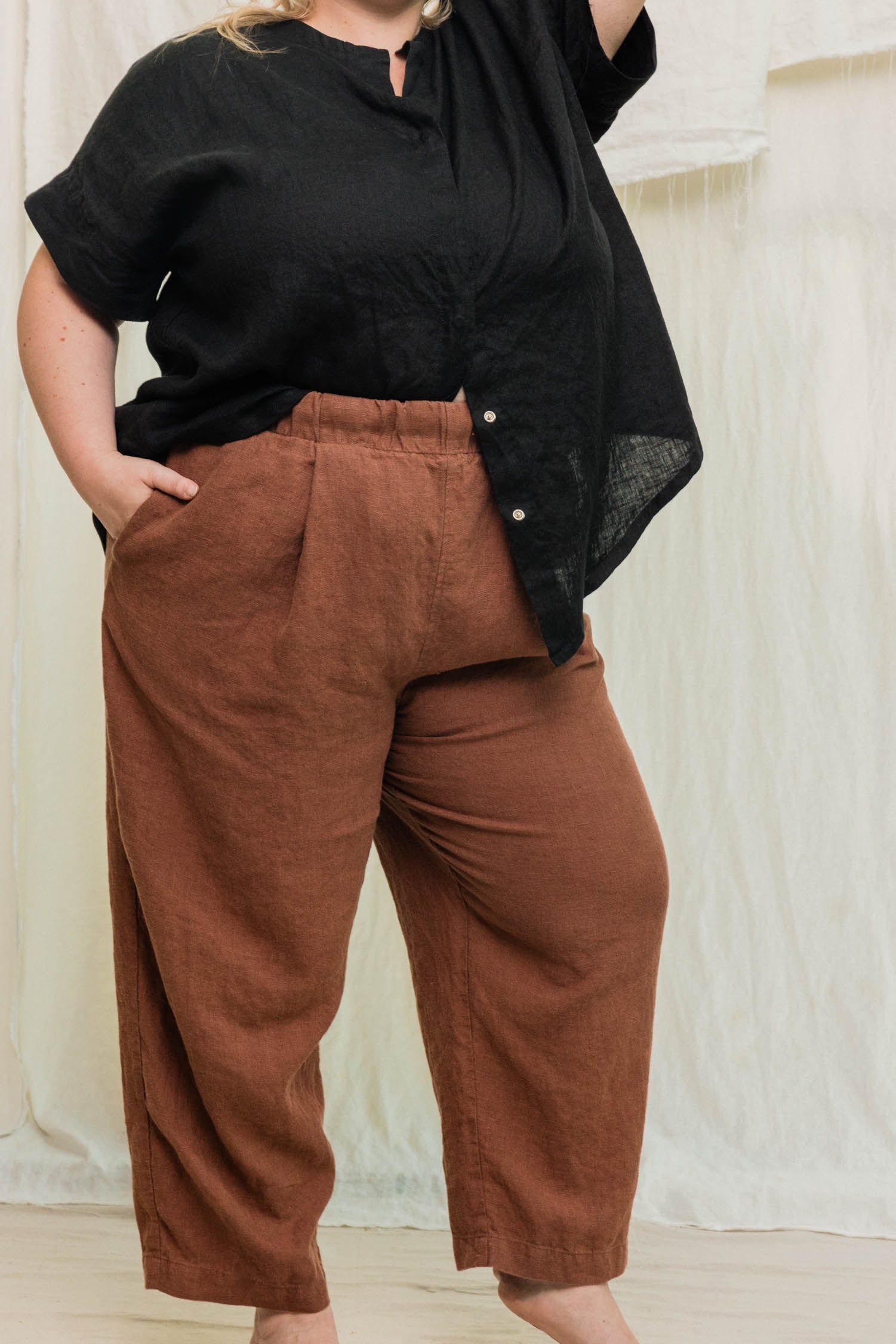 Elizabeth Suzann Andy Trouser in Midweight Linen