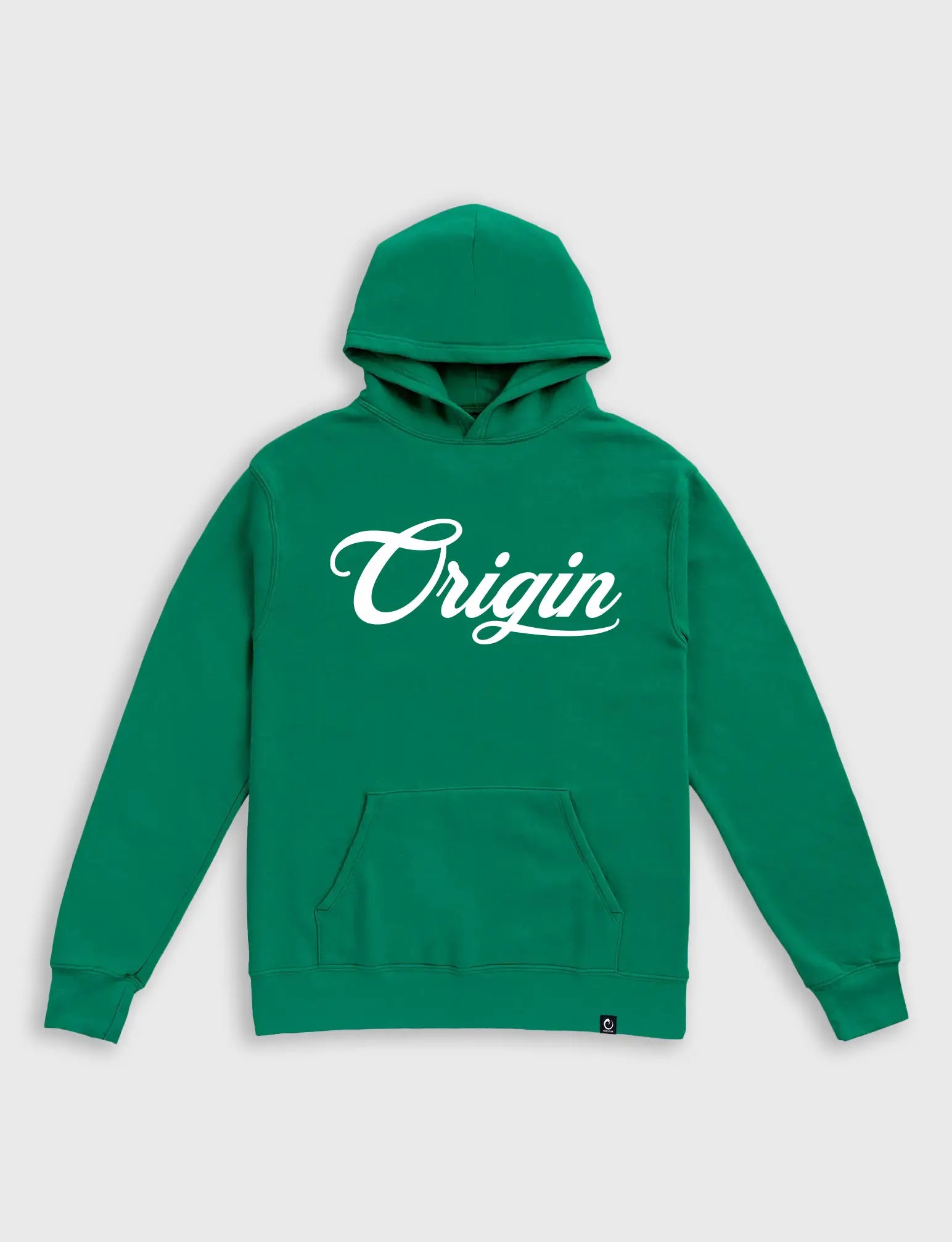 Origin Maine THE KILO LITE HOODIE - ORIGIN® SCRIPT GRAPHIC - Rye Green