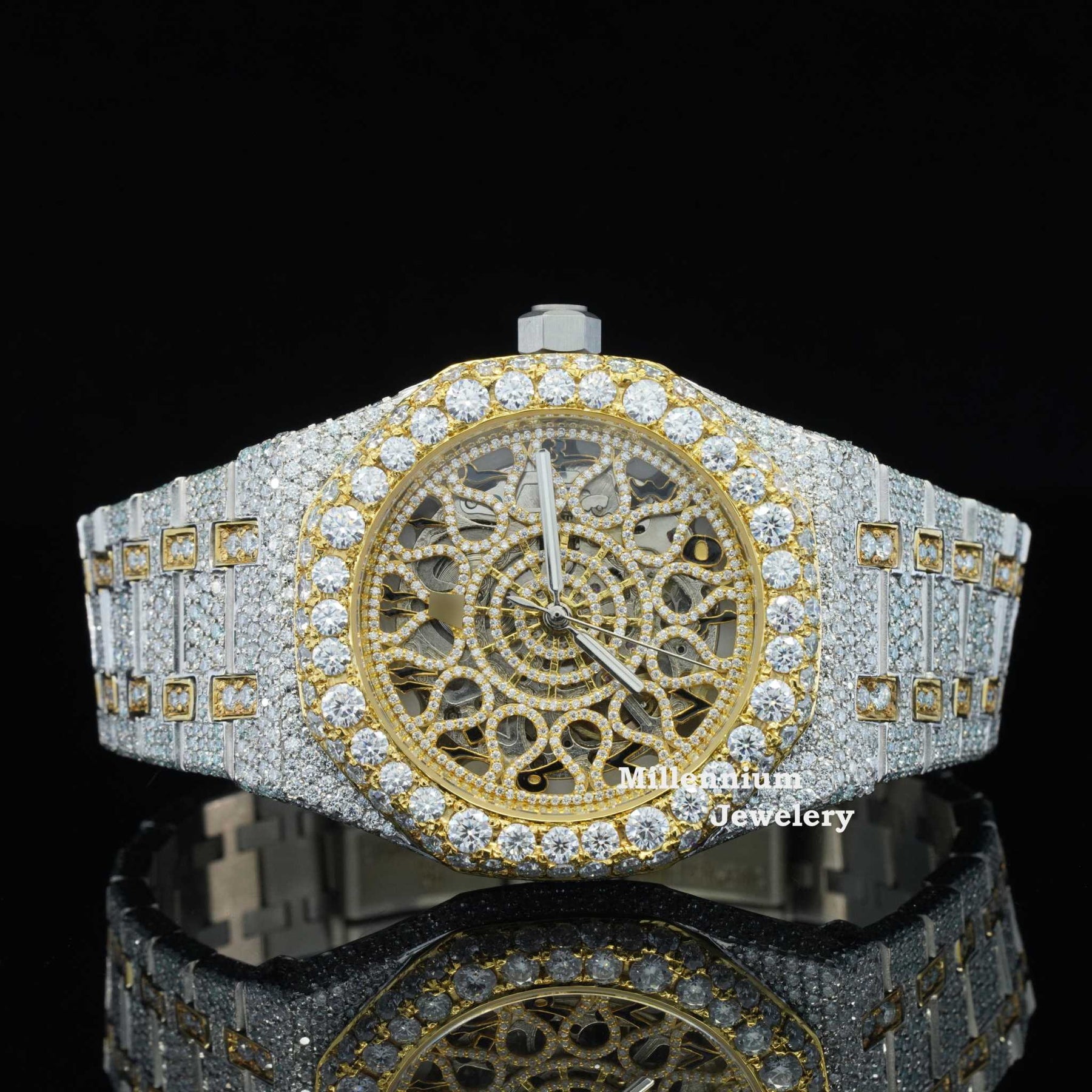 Unique Moissanite Watch and Automatic Antique Limited Edition Watch