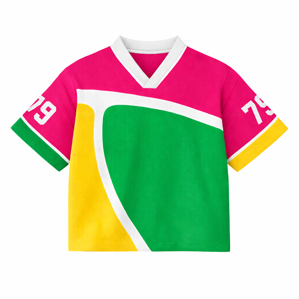 All-Over Print Boxy Mesh Football Jersey