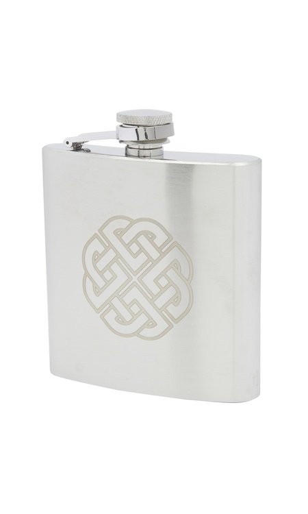 6oz Celtic Satin Stainless Steel Flask