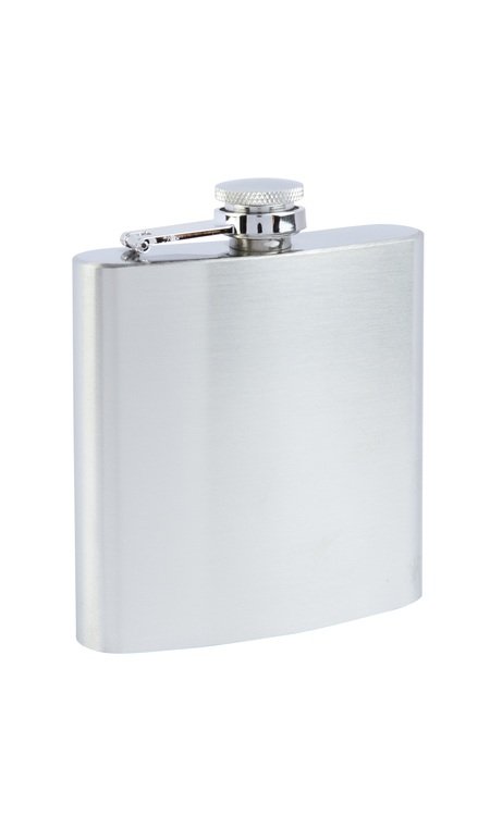 6oz Satin Stainless Steel Flask