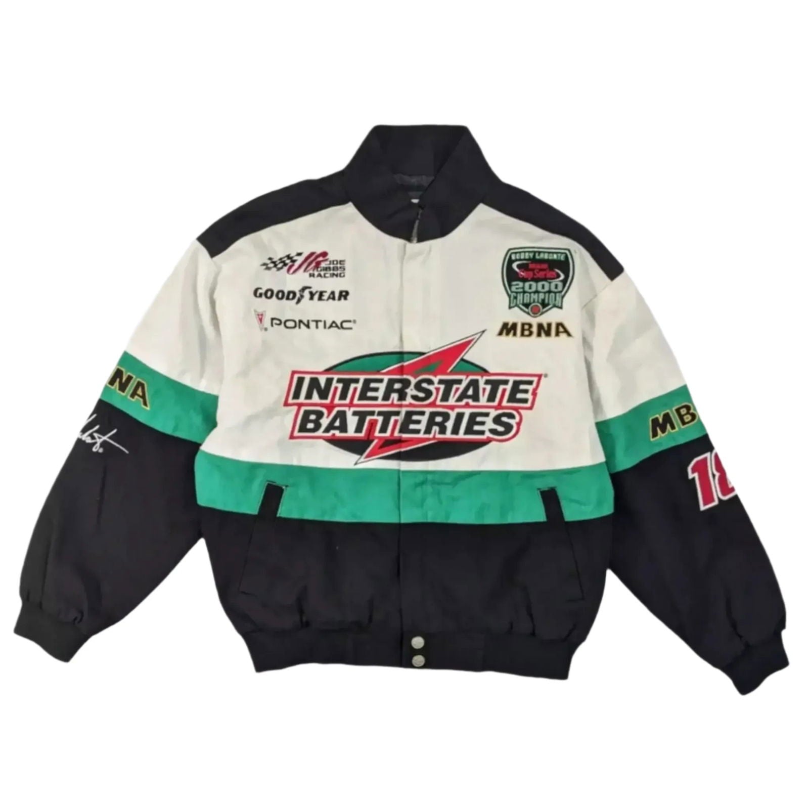 SpeedXcrafts Vintage Interstate Batteries NASCAR Racing Jacket | Official Merchandise