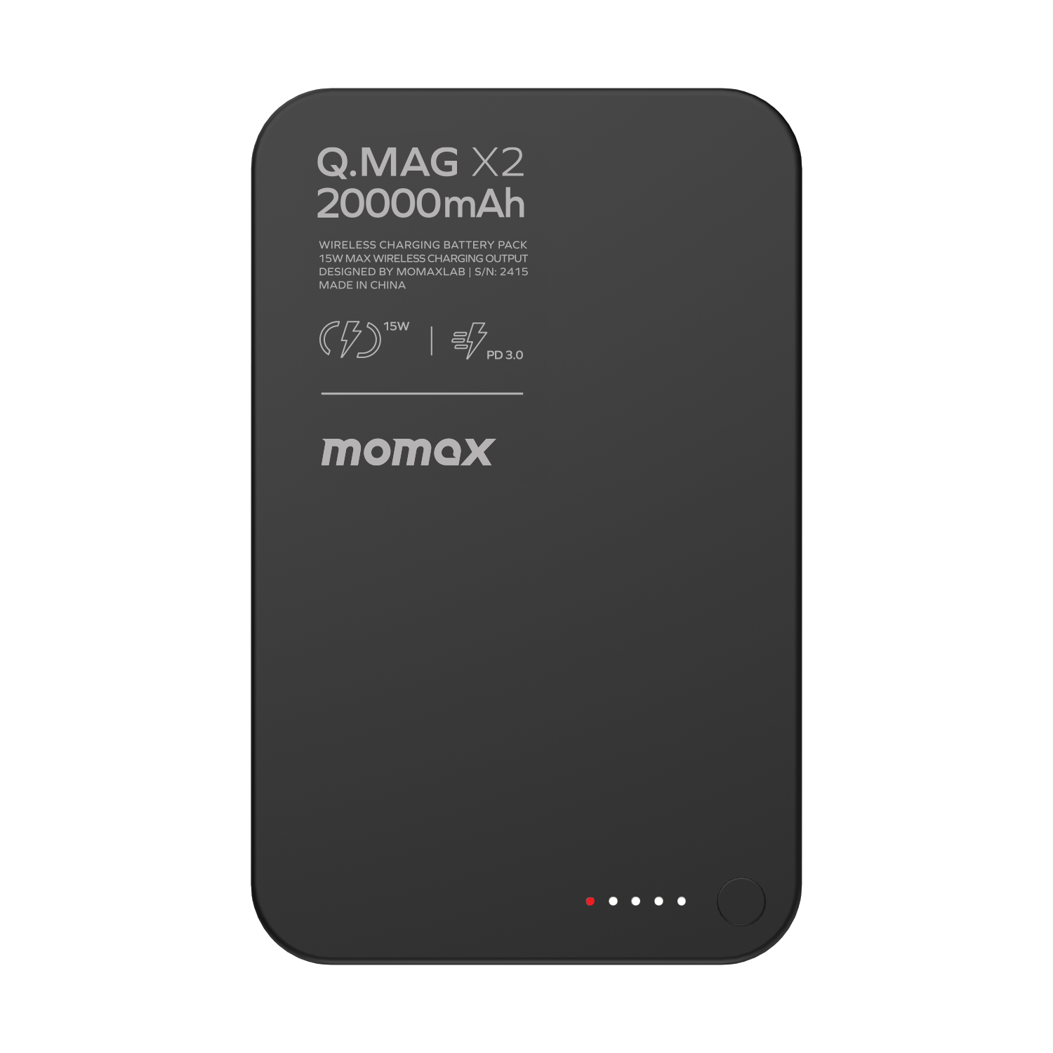 Momax 1-Power S.Pass² 10000mAh Semi SSB Magnetic Wireless Battery Pack (CCC)