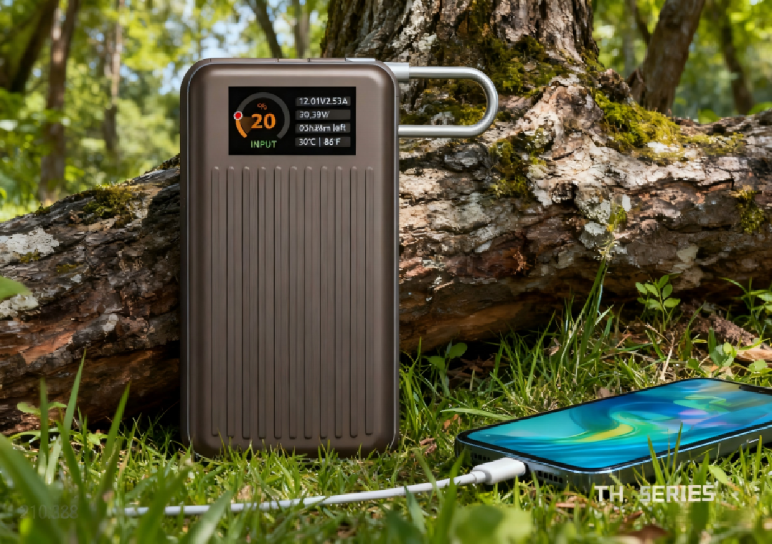 Reachinno TH02 10000mAh 35W TFT Sceen Built in Cable