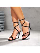 Pointed Ankle Strap Pump Heels