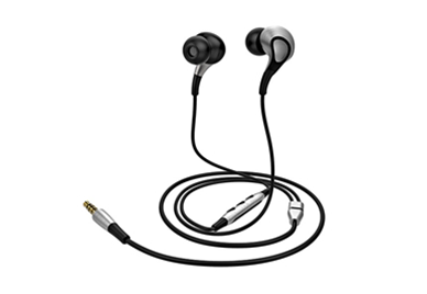 Metal oblique in-ear circle iron small headphones