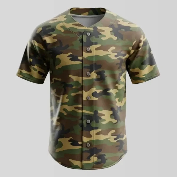 Redwood Sports Blank Camo Baseball Jersey