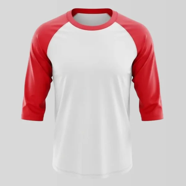 Blank Contrast Sleeve Baseball Jersey