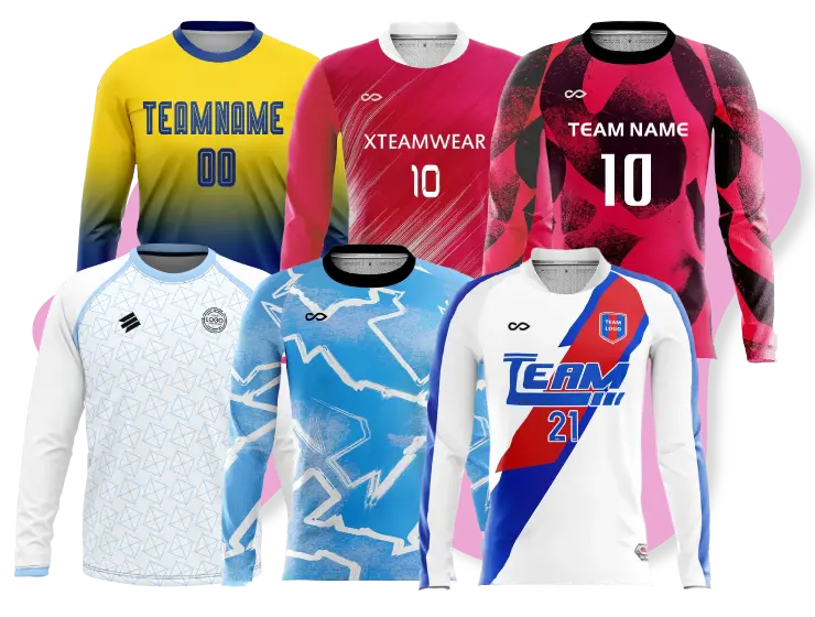 FastPrintStar Custom Long Sleeve Soccer Jerseys