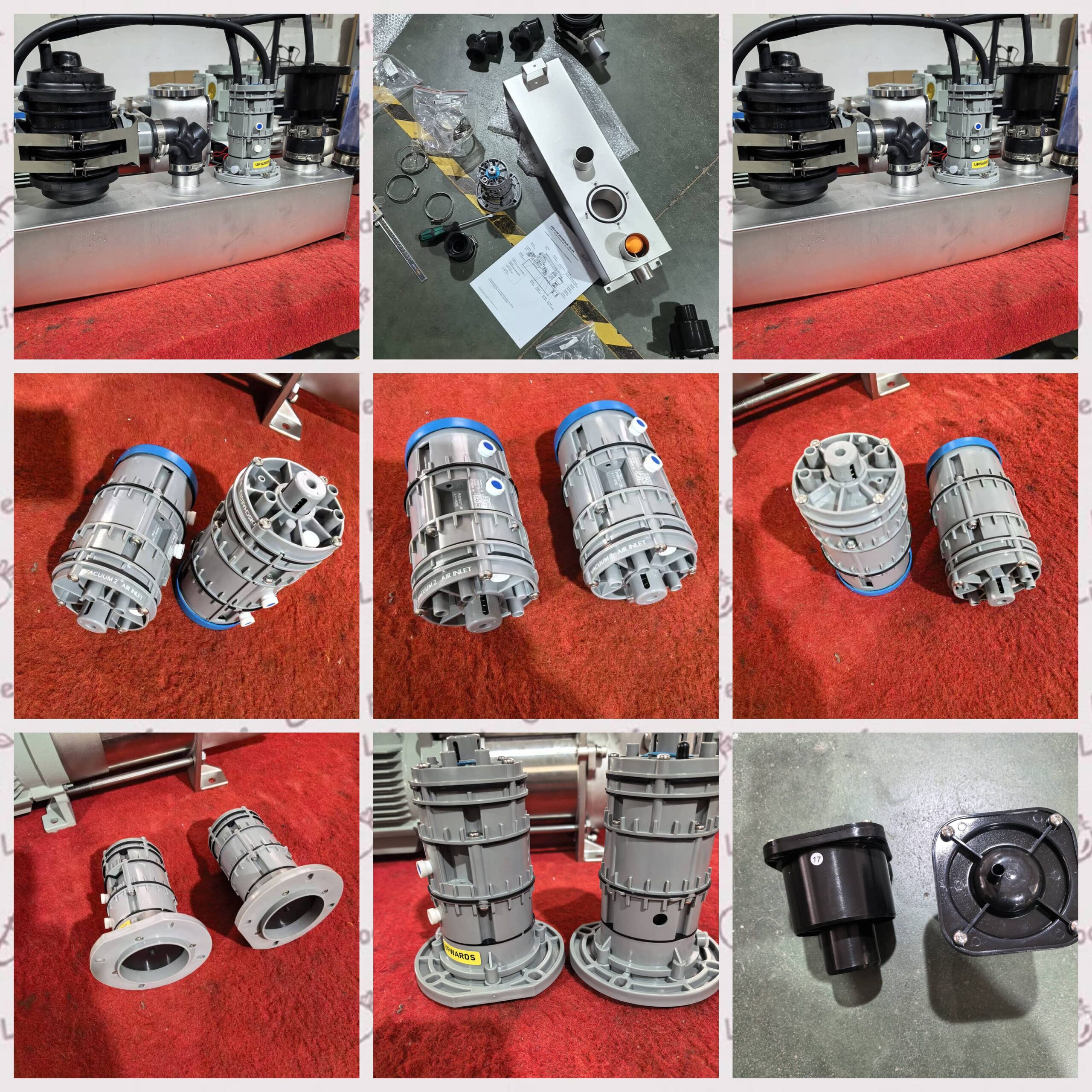 HZT-5775500 EVAC Vacuum Toilet Pneumatic Control Unit for EvacInclick Flush Systems, Integrated with HZT-5774002 Water Valve, HZT-5959902 Mini Check Valve and Pneumatic Hose Assembly