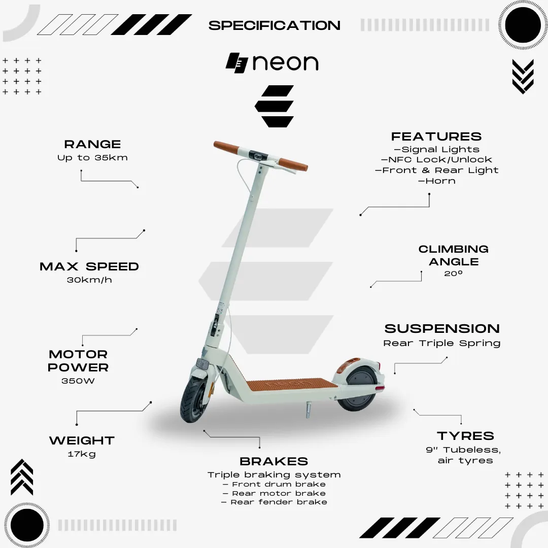 ScooterzMalaysia neon E Electric Scooter
